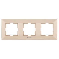 Рамка 3 поста универсальная кремовая WMTF08032BG Panasonic Arkedia