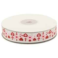 Лента репсовая Гирлянда 1,5см*22,86м (красный) 22.86 м Astra & Craft