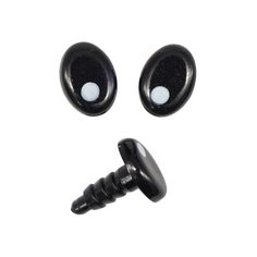 Г-39-1цв Глаза для игрушек 1,0*1,3см пластик (черный с точкой) 50 шт АЙРИС пресс