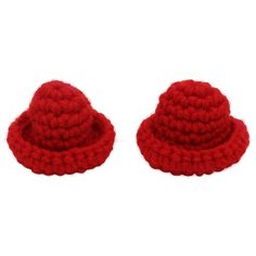 AR532 Шляпка для кукол 6см, 2шт/упак (красный) АЙРИС пресс