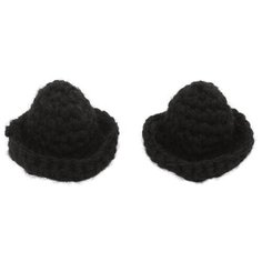 AR532 Шляпка для кукол 6см, 2шт/упак (черный) АЙРИС пресс