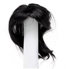 AS16-19, Парик для кукол (прямые волосы), 5*15см (черный) АЙРИС пресс