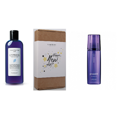 Набор Lebel Уход и увлажнение для мужчин (Шампунь для волос CYPRESS 200 мл + Увлажняющий термальный лосьон Oasis Watering 120 мл)