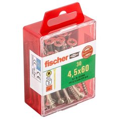 Шуруп по дереву fischer FPF-SZ 4,5X60 YZP(30шт.)