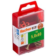 Шуруп по дереву fischer FPF-SZ 5,0X60 YZP(10шт.)