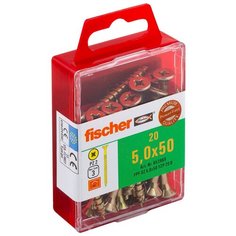 Шуруп по дереву fischer FPF-SZ 5,0X50 YZP(20шт.)