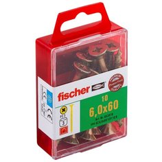 Шуруп по дереву fischer FPF-SZ 6,0X60 YZP(10шт.)