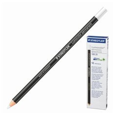 Маркер-карандаш сухой перманентный для любой поверхности STAEDTLER, белый, 4,5 мм, 108 20-0, 2 шт.