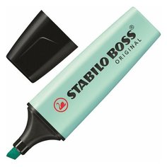 Текстовыделитель STABILO "Boss Pastel", бирюзовый, линия 2-5 мм, 70/113, 2 шт.
