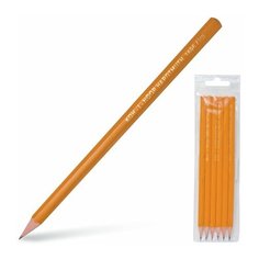 Карандаши чернографитные KOH-I-NOOR, набор 6 шт., 2Н-2В, без резинки, заточенные, 1696/6, 1696006041TE, 2 шт.