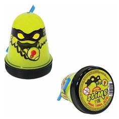 Слайм (лизун) "Slime Ninja", светится в темноте, желтый, 130 г, волшебный МИР, S130-19, 2 шт.