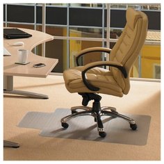 Коврик защитный для твердых напольных покрытий, износостойкий, FLOORTEX, с выступом, 90х120 см, толщина 2 мм, FC129225LV, 1 шт.