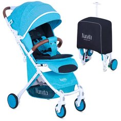 Прогулочная коляска Nuovita Giro Lux, menta bianco, цвет шасси: белый