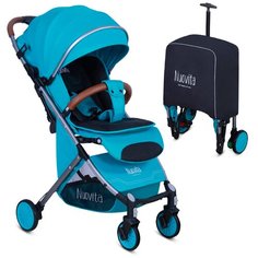 Прогулочная коляска Nuovita Giro Lux, turchese grigio, цвет шасси: серый