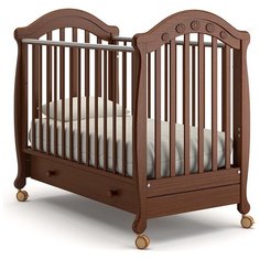 Кроватка Гандылян Джозеппе К2002-18 (колесо) (качалка) орех