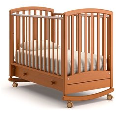 Кроватка Гандылян Дашенька К2001-02(12) (качалка), на полозьях вишня