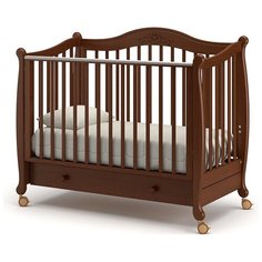 Кроватка Гандылян Моника (колесо) (качалка) орех