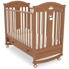 Кроватка Гандылян Даниэль (колесо) (качалка), на полозьях вишня