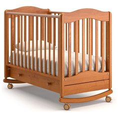 Кроватка Гандылян Ванечка К2002-22 (качалка), на полозьях вишня