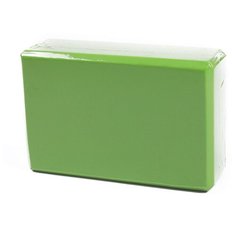 Блок для йоги, кирпичик, зеленый, 23х15х7.6 Icon