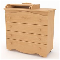 Комод пеленальный GANDYLYAN КО-2010-6 "Сильвия" Люкс (натуральный) Гандылян