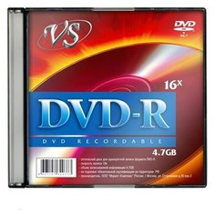 Носители информации DVD-R, 16x, VS, Slim/5, VSDVDRSL501