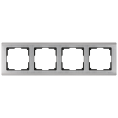 Рамка 4п WerkelWL02-Frame-04, никель
