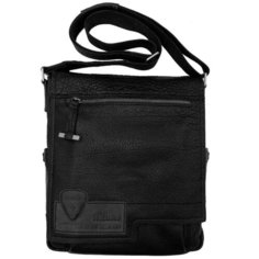 Сумка-планшет Strellson, натуральная кожа, черный