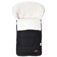 Конверт-мешок Nuovita Alpino Bianco меховой 85 см nero