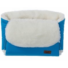 Nuovita Муфта меховая для коляски Vichingo Bianco marino/морской