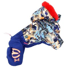 FOR MY DOGS комбинезон для собак синий для девочек FW674-2019 F (10)