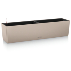 Кашпо LECHUZA Balconera color 80 с автополивом, 79 х 19 х 19 см бежевый