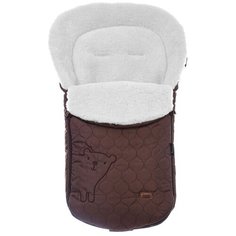 Конверт-мешок Nuovita Polare Bianco меховой 90 см шоколад