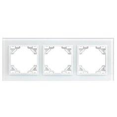 Рамка 2п EKFERM-G-403-10, белый