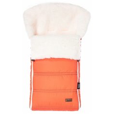 Конверт-мешок Nuovita Alpino Bianco меховой 85 см arancio
