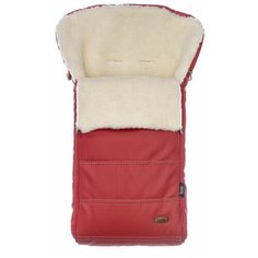 Конверт-мешок Nuovita Alpino Lux Bianco меховой 85 см rosso