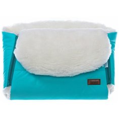 Nuovita Муфта меховая для коляски Vichingo Bianco blu/голубой