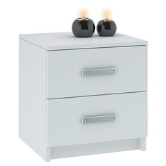 Тумба для гостиной NK-MEBEL Лофт 420 2 ящика, ШхГхВ: 42х40.3х44.3 см, цвет: белый