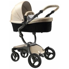 Коляска-трансформер Mima Xari (2 в 1), champagne/stone white/black frame, цвет шасси: черный