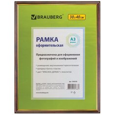 Фоторамка BRAUBERG HIT 30x40 (багет 14 мм) красное дерево