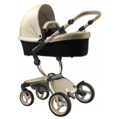 Коляска-трансформер Mima Xari (2 в 1), champagne/black/champagne frame, цвет шасси: золотистый
