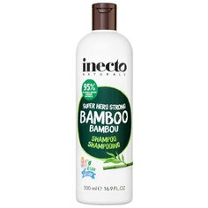 Inecto шампунь Super Hero Strong Bamboo Укрепляющий с экстрактом бамбука, 500 мл