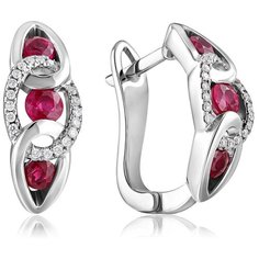 Бронницкий Ювелир Серьги из белого золота юаE10563RN