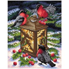 МС-019 Алмазная мозаика Тепло зимы38*48см Brilliart М.П.Студия