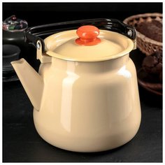 Чайник б/деколи(палевый) 3,5 л эм.крышка 2188331 Сибирские товары