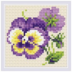 AM0037 Набор алмазной мозаики Риолис Пара анюток 10*10см