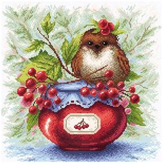 МС-009 Алмазная мозаика Крылатая калинка38*38см Brilliart М.П.Студия