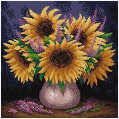 МС-014 Алмазная мозаика Подсолнечное настроение38*38см Brilliart М.П.Студия
