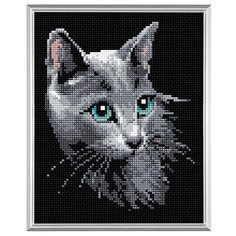 AM0014 Набор алмазной мозаики Риолис Русская голубая 20*25см