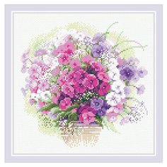 AM0053 Набор алмазной мозаики Риолис Акварельные флоксы 30*30см